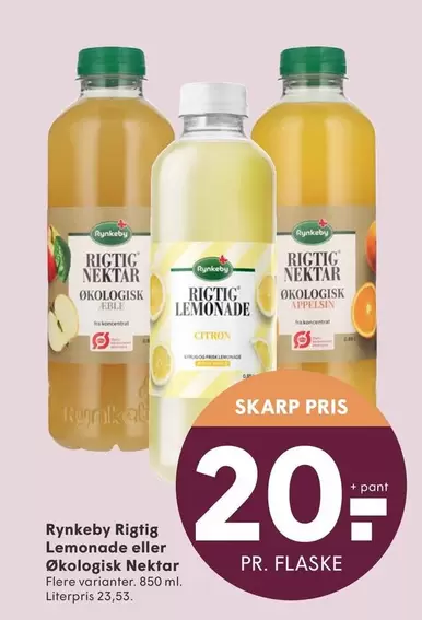 Rigtig Lemonade eller Økologisk Nektar