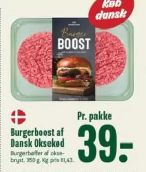 Burgerboost af Dansk Oksekød