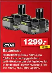 Ryobi - Batterisæt
