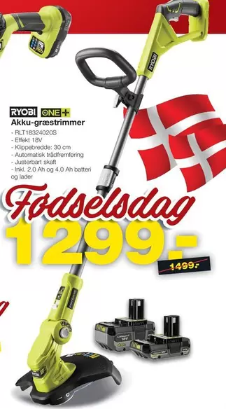 Ryobi - Akku-græstrimmer