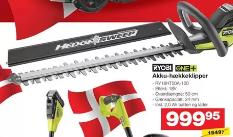 Ryobi - Akku-hækkeklipper RY18HT50A-120