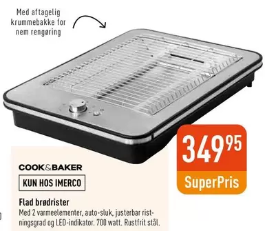 Flad brødrister