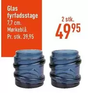Glas fyrfadsstage