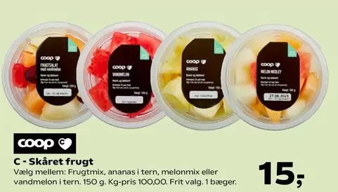 Skåret frugt