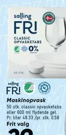 Maskinopvask