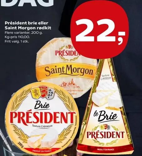 brie eller Saint Morgon rødkit