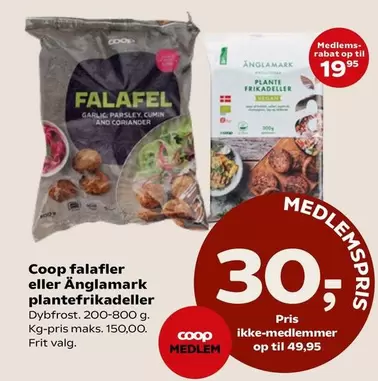 falafler eller Änglamark plantefrikadeller