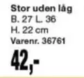 Stor uden låg