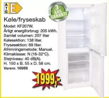 Køle/fryseskab
