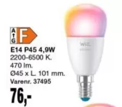E14 P45 4,9W