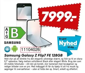 Galaxy -  Z Flip7 FE 128GB