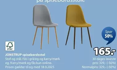 JONSTRUP spisebordsstol