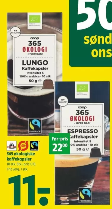 økologiske kaffekapsler