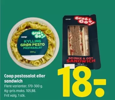 Pastasalat Eller Sandwich