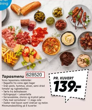 Tapasmenu