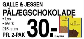PÅLÆGSCHOKOLADE