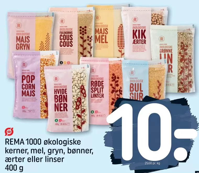 Pop Corn - økologiske kerner, mel, gryn, bønner, ærter eller linser
