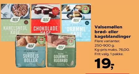 brød- eller kageblandinger