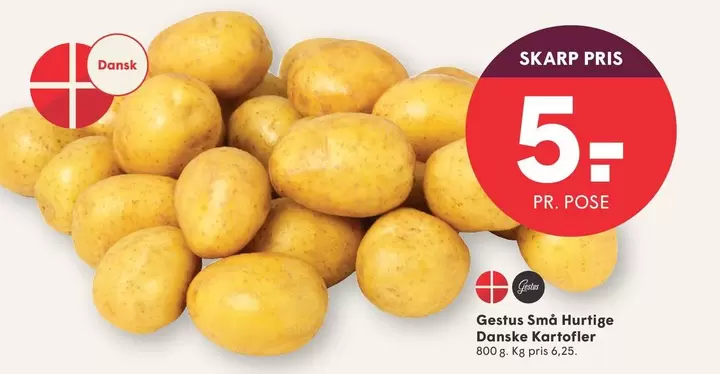Små Hurtige Danske Kartofler