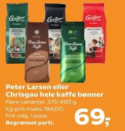 Java - hele kaffe bønner