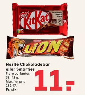 Chokoladebar eller Smarties