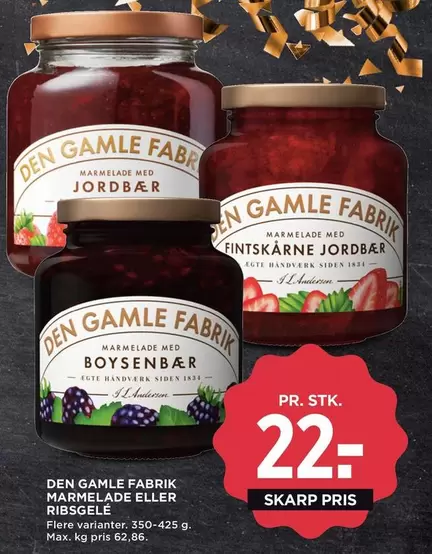 Den - MARMELADE ELLER RIBSGELE