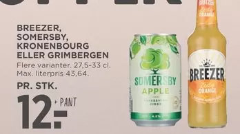 Grimbergen - BREEZER, SOMERSBY, KRONENBOURG ELLER GRIMBERGEN
