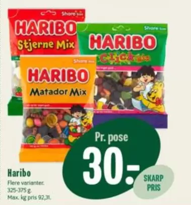 Haribo - Flere varianter