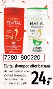 Elvital shampoo eller balsam