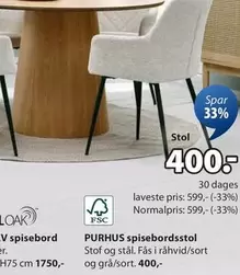 PURHUS spisebordsstol