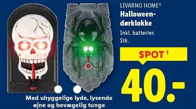 Halloween-dørklokke