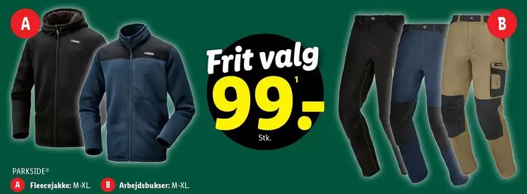 Fleecejakke, Arbejdsbukser