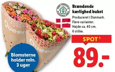 Brændende kærlighed buket