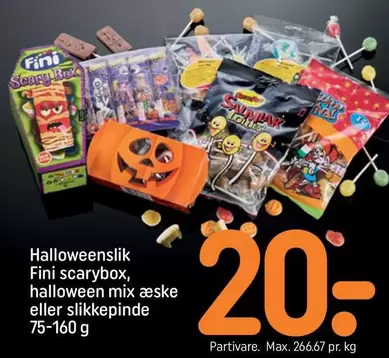 scarybox, halloween mix æske eller slikkepinde