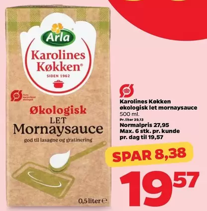 Arla - økologisk let mornaysauce