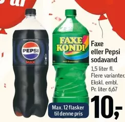 Faxe -  eller Pepsi sodavand