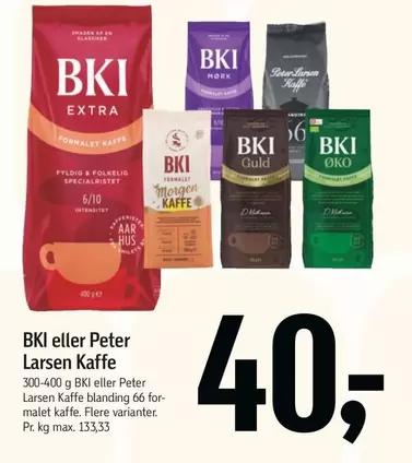 BKI eller Peter Larsen Kaffe