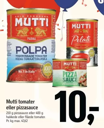 Tomater Eller Pizzasauce