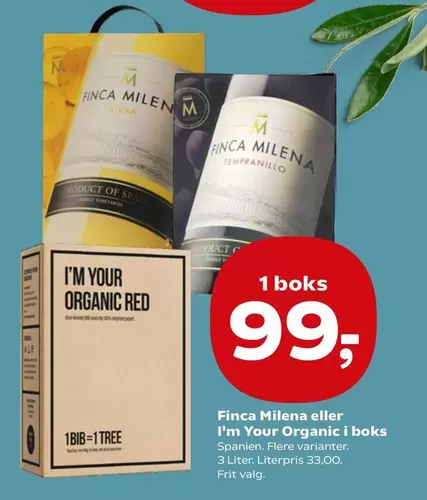 Red - Finca Milena eller I'm Your Organic i boks