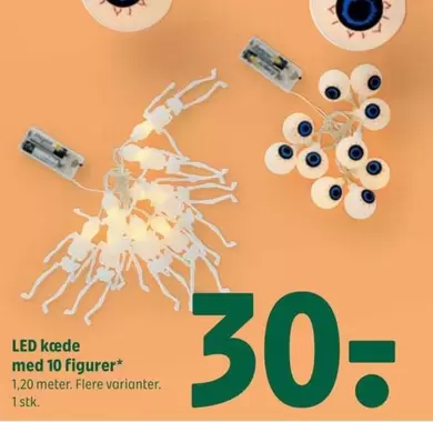LED kæde med 10 figurer
