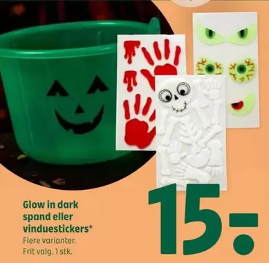 Glow in dark spand eller vinduestickers