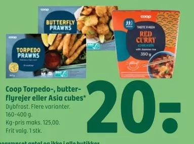 Red - Torpedo-, butterflyrejer eller Asia cubes