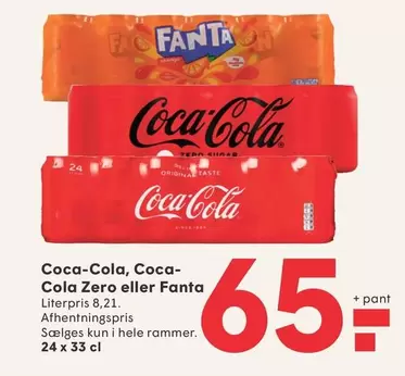 Coca Cola - Coca-Cola, Coca-Cola Zero eller Fanta