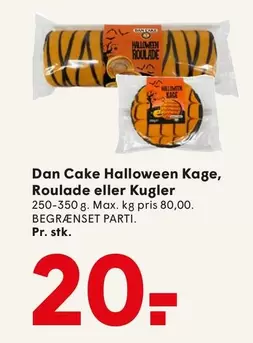 Halloween Kage, Roulade eller Kugler