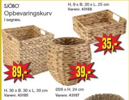 Opbevaringskurv