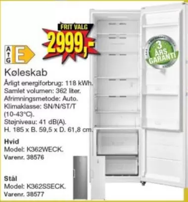 Køleskab