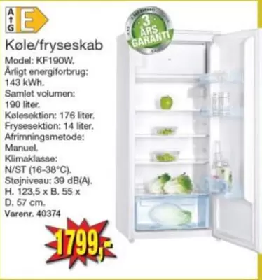 Kole/fryseskab