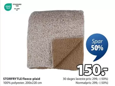 STORFRYTLE fleece-plaid
