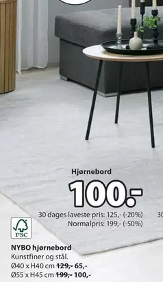 NYBO hjørnebord