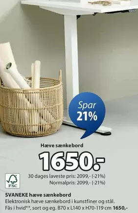 hæve sænkebord